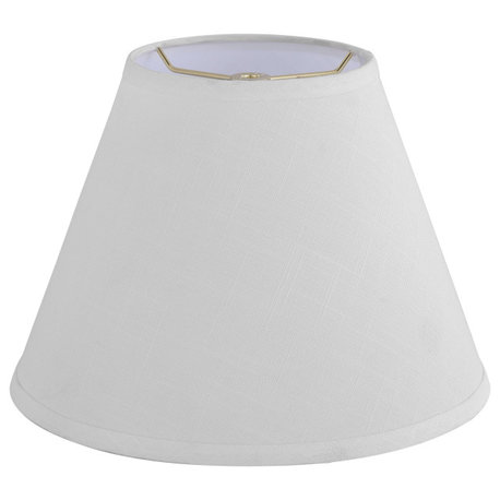 Aspen Creative 32634 Hardback Empire Spider Lamp Shade, Off White (6"x12"x9")