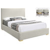 Crosby Linen Upholstered Bed, Beige, Full