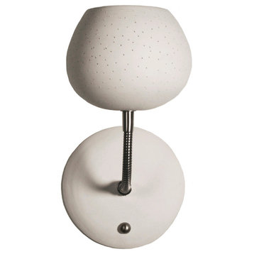 Claylight Sconce, Dot Pattern, Touch Dimmer - Xenon Bulb