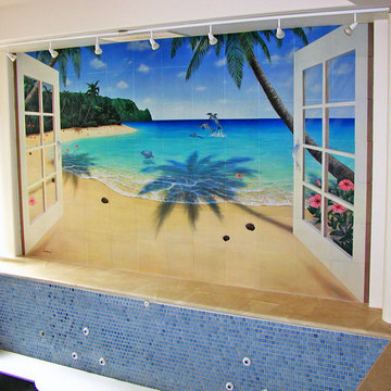 Porcelain Tiled Wall Murals - full images for walls or kitchen backsplash