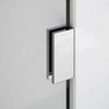 78"x55" Frameless Shower Door Single Fixed Panel, Polished Chrome