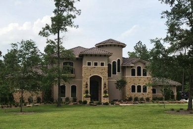 Inspiration for a craftsman exterior home remodel in Houston