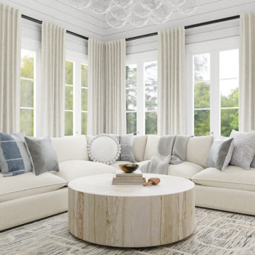 Bright Modern Coastal Living Room