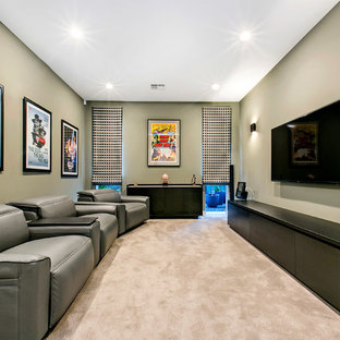 Inspiration for a home theater remodel in Adelaide