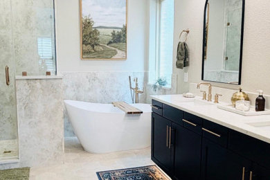 Example of a minimalist bathroom design in Dallas