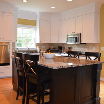 Shaker remodel (New Soffit, Oven, and 4ft tp 10ft extended Island in Blk)