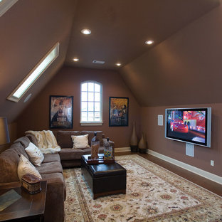 Design ideas for a classic home cinema in St Louis.