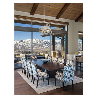 Mountainside Estate - Rustic - Dining Room - Salt Lake City - by Cameo ...