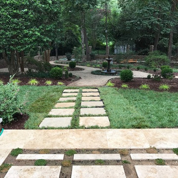 Old World European Craftsman Residence with Woodland Stream Makeover
