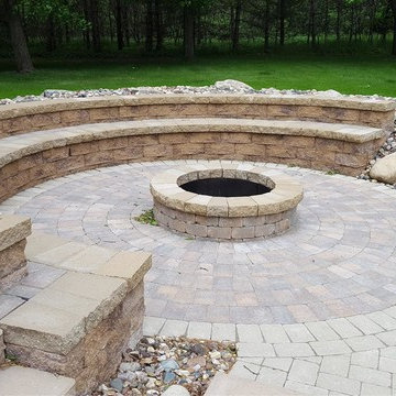 Cannon Lake Firepit Patio & Outdoor Kitchen