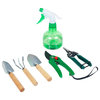 7 Piece Gardening Tool Set Mini Planting, Repotting Kit, Carrying Tote Bag