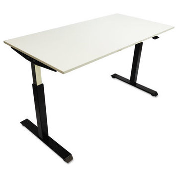 Alera ActivErgo Pneumatic Height-Adjustable Table Base, 26 1/4" to 39 5/8" Black