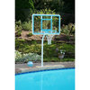 Dunn Rite DMB2000C DeckShoot Deck Anchored Pool Basketball Set - Clear