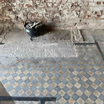 1920 Geometric Victorian Floor Fully Restored in Clitheroe