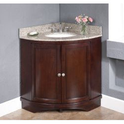 Adelina 38 inch Corner Antique Bathroom Vanity - Bathroom Vanities And Sink Consoles