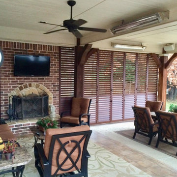 "Outdoor Patio Living" Plantation Shutter applications