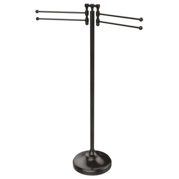 Towel Stand with 4 Pivoting Swing Arms, Oil Rubbed Bronze
