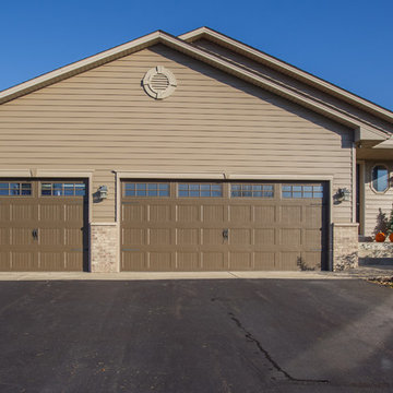 Keystone Vents and Large Headers Add Appeal to Garage Entry