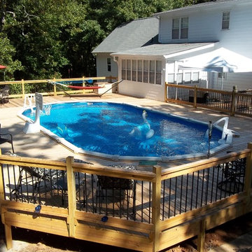 Aboveground Pools Installed by Brown's Pools & Spas