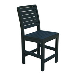 Highwood USA - Weatherly Counter-Height Side Chair, Charleston Green - Outdoor Bar Stools And Counter Stools