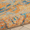 Nourison Passion PSN07 Teal/Sun 6'7" x 9'6" Area Rug