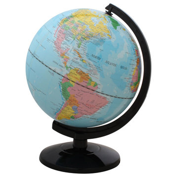 Lewis World Globe, 12" Diameter Desk Globe