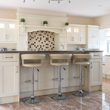 Painted Kitchen with Range Surround