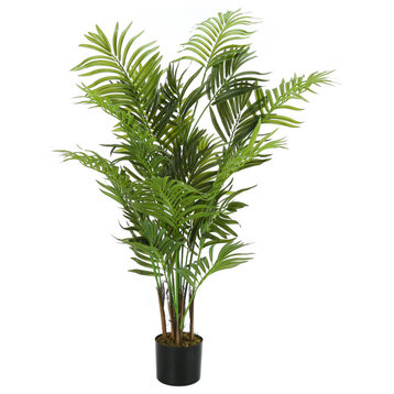 Artificial Plant, 47" Tall, Indoor, Floor, Greenery, Potted, Green Leaves