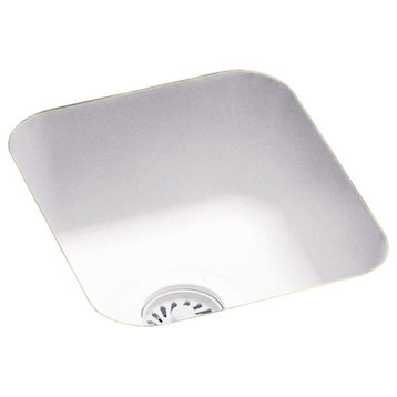 Swan 13x15x7 Solid Surface Undermount Bar Sink, White