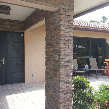 brick columns and block columns