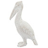 Ceramic 14"H, Standing Pelican, White