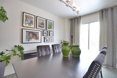 Example of a trendy dining room design in Toronto
