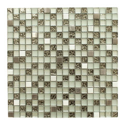 Fancy and Shiny Square Glass Mosaic Tile - Home Accessories & Decor