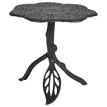 28H x 30W x 30D Outdoor Black Butterfly Table