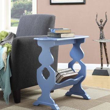 American Heritage Willow End Table with Magazine Rack