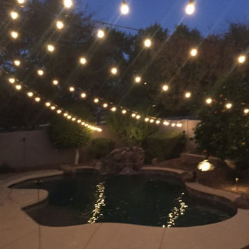 Pool Landscape Lighting by Stay Off The Roof!