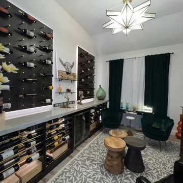 Custom Wine Decor and Tasting Room