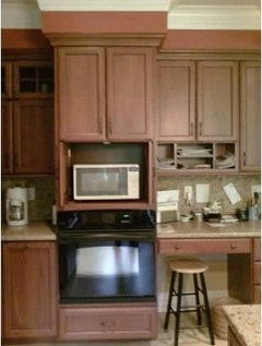 Pictures please - built-in Microwave & oven stacked on same wall