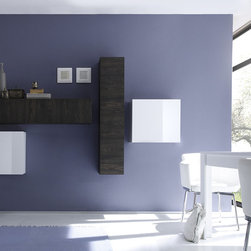 LC Mobili Modern Wall Unit Cube 5 LQ - $775.00 - Entertainment Centers And Tv Stands