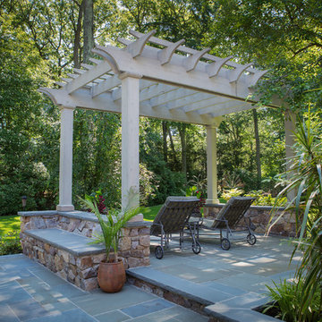 Cherry Hill Patio with Unique Fire Pit