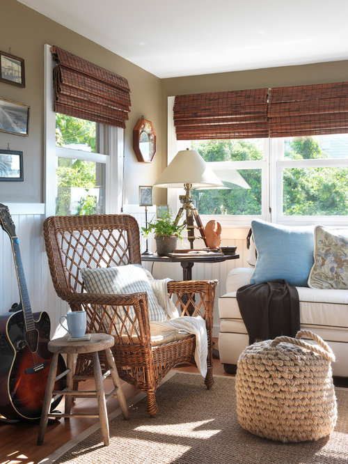 Coastal Cottage Living Room Design Ideas, Remodels & Photos | Houzz