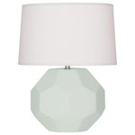 Robert Abbey - Robert Abbey MCL01 Franklin, 1 Light Table Lamp - Inspired by the natural geometry found in turtle sFranklin 1 Light Tab Matte Celadon Glazed *UL Approved: YES Energy Star Qualified: n/a ADA Certified: n/a  *Number of Lights: 1-*Wattage:150w Type A bulb(s) *Bulb Included:No *Bulb Type:Type A *Finish Type:Matte Celadon Glazed