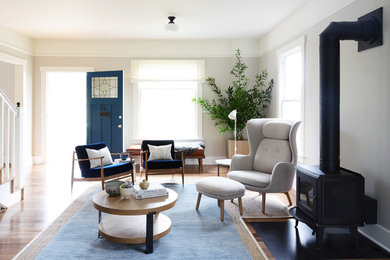 Living room - contemporary living room idea in Seattle