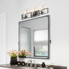 LNC 3-Light Glass Wall Sconces Bathroom Rustic Vanity Light