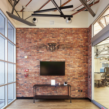 Castle Brick Red Porcelain Tiles 2-1/2x10 Living Room