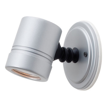Myra, 23025MG, Wet Location Adjustable Spotlight, Silver/Clear