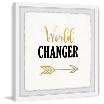 "World Changer" Framed Painting Print, 12"x12"
