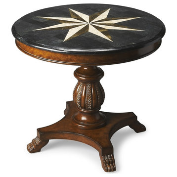 Fossil Stone Accent Hall Table, Heritage