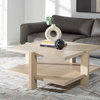Safavieh Couture Quigley Square Coffee Table, Natural Cerused Oak