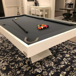 Papillon Pool in White - Game Tables